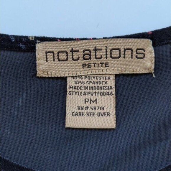 Vintage Black Red Glitter Black Velour Top Set PM Evening Party Whimsigoth Witch - Picture 5 of 9